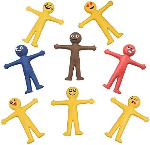 50 x Smiley-Spielzeug, dehnbar, ideal für Partytüten, Pinata-Preise, Geschenktüten und Kuchendekoration, zufällige Farbauswahl 50 x Smiley-Spielzeug, dehnbar, ideal für Partytüten, Pinata-Preise, Geschenktüten und Kuchendekoration, zufällige Farbauswahl von Guoml
