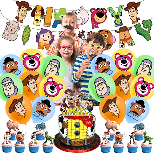 Dinoeye Woody Geburtstag Luftballons, Kuchen Topper, Girlande - Cartoon, Mehrfarbig Dinoeye Woody Geburtstag Luftballons, Kuchen Topper, Girlande - Cartoon, Mehrfarbig von Guoml