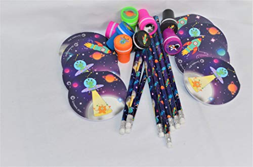 Schnooridoo Weltraum Set 24 Teile Space Stempel - Bleistifte - Notizheft Weltraum All Mitgebsel Kindergeburtstag Schnooridoo Weltraum Set 24 Teile Space Stempel - Bleistifte - Notizheft Weltraum All Mitgebsel Kindergeburtstag von Guoml