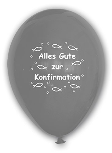 Unbekannt 10 Luftballons Alles Gute zur Konfirmation, Silber, ca. 30 cm Durchmesser Unbekannt 10 Luftballons Alles Gute zur Konfirmation, Silber, ca. 30 cm Durchmesser von Guoml