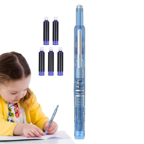 Gupcaqosjw Füllfederhalter, Nachfüllbarer Füller mit 5 Tintenpatronen, 0,38 mm Feinspitze Schreibmaterial für Schule Zeichnen Journaling Kalligrafie Gupcaqosjw Füllfederhalter, Nachfüllbarer Füller mit 5 Tintenpatronen, 0,38 mm Feinspitze Schreibmaterial für Schule Zeichnen Journaling Kalligrafie von Gupcaqosjw