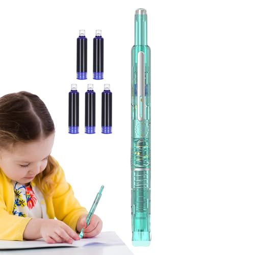 Gupcaqosjw Füllfederhalter | Ausfahrbare Schreibstifte mit 5 Tintenpatronen | 0,38 mm Feinspitze Schreibmaterial für Schule Zeichnen Journaling Kalligrafie Gupcaqosjw Füllfederhalter | Ausfahrbare Schreibstifte mit 5 Tintenpatronen | 0,38 mm Feinspitze Schreibmaterial für Schule Zeichnen Journaling Kalligrafie von Gupcaqosjw