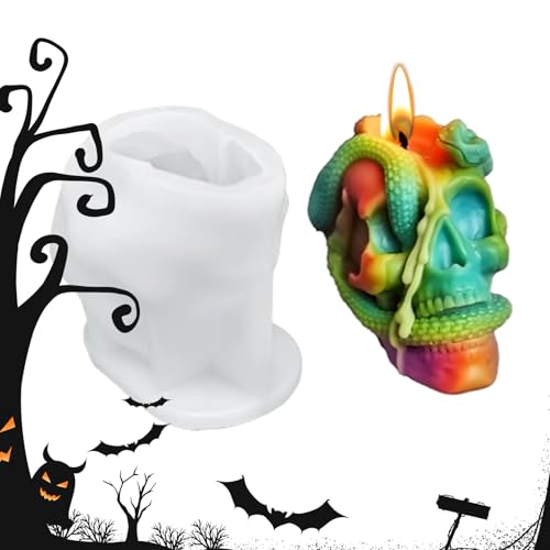 Gupcaqosjw Halloween Formen | Gips Silikon Form | Leicht Entnehmbare Grusel Bastelform Für Epoxidharz Gips Halloween Deko Seifenherstellung Handwerksprojekte von Gupcaqosjw