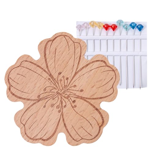 Gupcaqosjw Magnetischer Nadelhalter | Magnetischer Nadelfänger,Mit Holz Blumenmuster Für Stickerei Handarbeit Und Gupcaqosjw Magnetischer Nadelhalter | Magnetischer Nadelfänger,Mit Holz Blumenmuster Für Stickerei Handarbeit Und von Gupcaqosjw