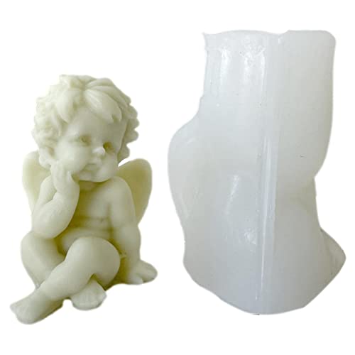 Engel Gießform Kerzen Silikonform - 3D Engel Form Kerzen Gießen Formen, DIY Engel Mädchen Silikonform Kerze Für Duftkerze, Seife, Kuchen Pralinen Fondant, Kuchendekoration Engel Gießform Kerzen Silikonform - 3D Engel Form Kerzen Gießen Formen, DIY Engel Mädchen Silikonform Kerze Für Duftkerze, Seife, Kuchen Pralinen Fondant, Kuchendekoration von Gusengo