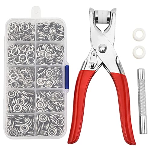 Gusengo Druckknöpfe Kit Mit Zange - Feste Knöpfe Werkzeug, 100/150 Sets Ösen Druckknöpfe Kit, Werkzeugset Mit Fünfpoliger Schließe Für DIY Basteln Kleidung, Leder, Stoff, Gürtel, Kleidung Gusengo Druckknöpfe Kit Mit Zange - Feste Knöpfe Werkzeug, 100/150 Sets Ösen Druckknöpfe Kit, Werkzeugset Mit Fünfpoliger Schließe Für DIY Basteln Kleidung, Leder, Stoff, Gürtel, Kleidung von Gusengo