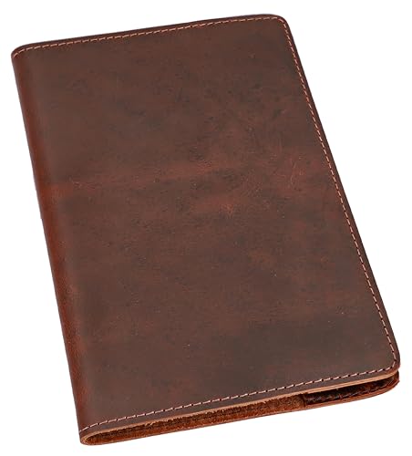 Gusti Notizbucheinlage Leder - Lahja Damen und Herren Buch Notizheft Notizbuch Skizzenbuch Gästebuch Tagebuch Braun Leder von Gusti