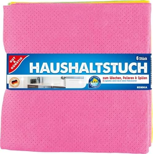 GUT & GÜNSTIG 845834000 Haushaltstuch - 6 Stück von Gut & Günstig