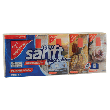 Gut & Günstig Taschentücher - 150 Stück 4-lagig weiß von Gut & Günstig