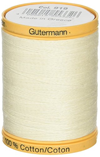 Gutermann Egg White Natural Cotton Thread Solids 876 Yards 800C-919 von Gütermann