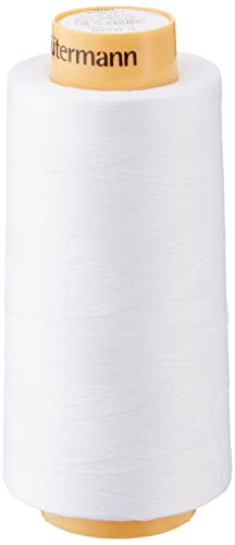 Gutermann Natural Cotton Thread Solids 3,281yd-White, White, 3281yd von Gütermann