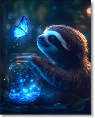Gutluz Diamond Painting Kinder Tiere Faultier 5D Diamond Painting Erwachsene Faultier Diamant Painting Bilder Erwachsene Diamond-Painting Kit als Geschenke Bastelset Erwachsene Diamond Art Gutluz Diamond Painting Kinder Tiere Faultier 5D Diamond Painting Erwachsene Faultier Diamant Painting Bilder Erwachsene Diamond-Painting Kit als Geschenke Bastelset Erwachsene Diamond Art von Gutluz