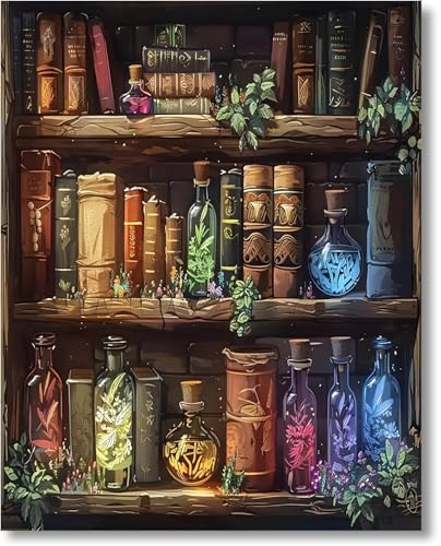 Gutluz Malen nach Zahlen Erwachsene Bücher Regal - paint by numbers Adult - Malen Nach Zahlen Leinwand Pinsel - Malen Nach Zahlen für Erwachsene Klein - Malen Nach Zahlen Kinder ab 9 Jahre Gutluz Malen nach Zahlen Erwachsene Bücher Regal - paint by numbers Adult - Malen Nach Zahlen Leinwand Pinsel - Malen Nach Zahlen für Erwachsene Klein - Malen Nach Zahlen Kinder ab 9 Jahre von Gutluz