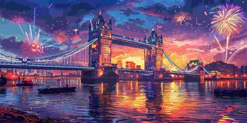 Diamond Painting Erwachsene Groß 60x120 cm, 5D Diamant Painting Bilder Brooklyn Brücke, DIY Diamant Malerei Basteln Erwachsene Set für Wohnzimmer Schlafzimmer Wand Dekor, Geschenke für Mädchen x-39 Diamond Painting Erwachsene Groß 60x120 cm, 5D Diamant Painting Bilder Brooklyn Brücke, DIY Diamant Malerei Basteln Erwachsene Set für Wohnzimmer Schlafzimmer Wand Dekor, Geschenke für Mädchen x-39 von Guuogxan