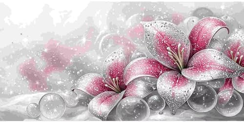 Diamond Painting Erwachsene Groß 70x140 cm, 5D Diamant Painting Bilder Lilien, DIY Diamant Malerei Basteln Erwachsene Kinder Set für Wohnzimmer Schlafzimmer Wand Dekoration, Geschenke für Mädchen x-22 Diamond Painting Erwachsene Groß 70x140 cm, 5D Diamant Painting Bilder Lilien, DIY Diamant Malerei Basteln Erwachsene Kinder Set für Wohnzimmer Schlafzimmer Wand Dekoration, Geschenke für Mädchen x-22 von Guuogxan