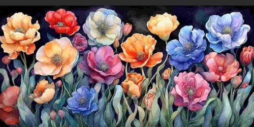 Farbe Blumen Diamond Painting Erwachsene Groß xxl, 5D Diamant Painting Bilder Anfänger Runder Vollbohrer Diamanten Malerei DIY Stickerei Kreuzstich Home Wand Dekor, Geschenke für Frauen 25x50 cm z-49 Farbe Blumen Diamond Painting Erwachsene Groß xxl, 5D Diamant Painting Bilder Anfänger Runder Vollbohrer Diamanten Malerei DIY Stickerei Kreuzstich Home Wand Dekor, Geschenke für Frauen 25x50 cm z-49 von Guuogxan