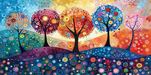 Farbige Bäume Diamond Painting Erwachsene Groß xxl, 5D Diamant Painting Bilder Anfänger Runder Vollbohrer Diamanten Malerei DIY Stickerei Kreuzstich Home Wand Dekor, Geschenke für Frauen 60x120 cm z48 Farbige Bäume Diamond Painting Erwachsene Groß xxl, 5D Diamant Painting Bilder Anfänger Runder Vollbohrer Diamanten Malerei DIY Stickerei Kreuzstich Home Wand Dekor, Geschenke für Frauen 60x120 cm z48 von Guuogxan