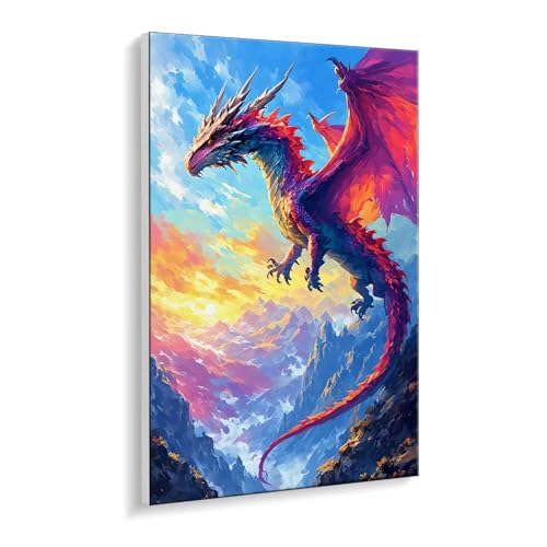 Guuogxan Malen Nach Zahlen Erwachsene, Drachen Bastelset GemäLde,Kreativ Set für Erwachsene Anfänger, DIY GemäLde Kit mit Pinsel und Acrylfarbe Als Geschenk für Wanddeko, Ohne Rahmen 30 x 40 cm u-389 Guuogxan Malen Nach Zahlen Erwachsene, Drachen Bastelset GemäLde,Kreativ Set für Erwachsene Anfänger, DIY GemäLde Kit mit Pinsel und Acrylfarbe Als Geschenk für Wanddeko, Ohne Rahmen 30 x 40 cm u-389 von Guuogxan