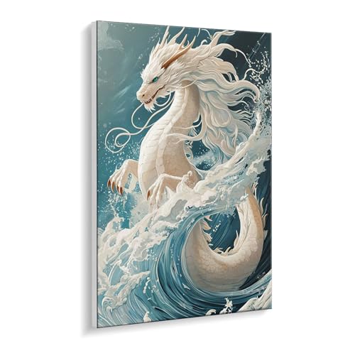 Guuogxan Malen Nach Zahlen Erwachsene, Drachen Bastelset GemäLde,Kreativ Set für Erwachsene Anfänger, DIY GemäLde Kit mit Pinsel und Acrylfarbe Als Geschenk für Wanddeko, Ohne Rahmen 60 x 80 cm u-390 Guuogxan Malen Nach Zahlen Erwachsene, Drachen Bastelset GemäLde,Kreativ Set für Erwachsene Anfänger, DIY GemäLde Kit mit Pinsel und Acrylfarbe Als Geschenk für Wanddeko, Ohne Rahmen 60 x 80 cm u-390 von Guuogxan