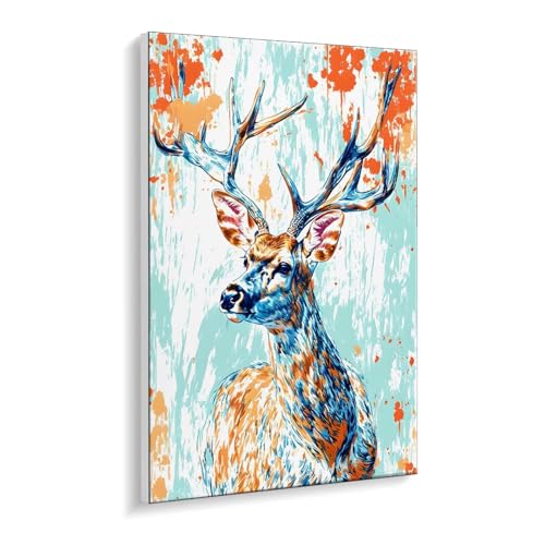 Guuogxan Malen Nach Zahlen Erwachsene, Hirsch Bastelset GemäLde,Kreativ Set für Erwachsene Anfänger, DIY GemäLde Kit mit Pinsel und Acrylfarbe Als Geschenk für Wanddeko, Ohne Rahmen 80 x 110 cm u-396 Guuogxan Malen Nach Zahlen Erwachsene, Hirsch Bastelset GemäLde,Kreativ Set für Erwachsene Anfänger, DIY GemäLde Kit mit Pinsel und Acrylfarbe Als Geschenk für Wanddeko, Ohne Rahmen 80 x 110 cm u-396 von Guuogxan
