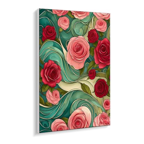 Guuogxan Malen Nach Zahlen Erwachsene, Rose Bastelset GemäLde,Kreativ Set für Erwachsene Anfänger, DIY GemäLde Kit mit Pinsel und Acrylfarbe Als Geschenk für Wanddeko, Ohne Rahmen 100 x 130 cm u-436 Guuogxan Malen Nach Zahlen Erwachsene, Rose Bastelset GemäLde,Kreativ Set für Erwachsene Anfänger, DIY GemäLde Kit mit Pinsel und Acrylfarbe Als Geschenk für Wanddeko, Ohne Rahmen 100 x 130 cm u-436 von Guuogxan
