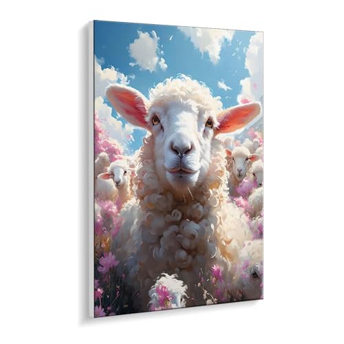 Guuogxan Malen Nach Zahlen Erwachsene, Schafe Bastelset GemäLde,Kreativ Set für Erwachsene Anfänger, DIY GemäLde Kit mit Pinsel und Acrylfarbe Als Geschenk für Wanddeko, Ohne Rahmen 30 x 40 cm u-458 Guuogxan Malen Nach Zahlen Erwachsene, Schafe Bastelset GemäLde,Kreativ Set für Erwachsene Anfänger, DIY GemäLde Kit mit Pinsel und Acrylfarbe Als Geschenk für Wanddeko, Ohne Rahmen 30 x 40 cm u-458 von Guuogxan