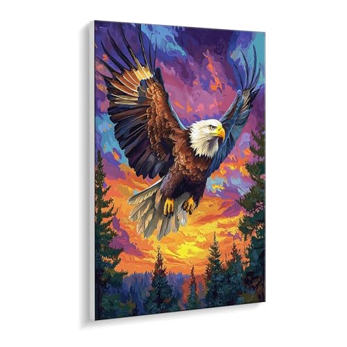 Malen Nach Zahlen Erwachsene, Adler Aussicht Bastelset GemäLde,Kreativ Set für Erwachsene Anfänger, DIY GemäLde Kit mit Pinsel und Acrylfarbe Als Geschenk für Wanddeko, Ohne Rahmen 30 x 40 cm u-381 Malen Nach Zahlen Erwachsene, Adler Aussicht Bastelset GemäLde,Kreativ Set für Erwachsene Anfänger, DIY GemäLde Kit mit Pinsel und Acrylfarbe Als Geschenk für Wanddeko, Ohne Rahmen 30 x 40 cm u-381 von Guuogxan