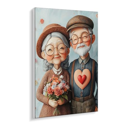 Malen Nach Zahlen Erwachsene, Altes Paar Bastelset GemäLde,Kreativ Set für Erwachsene Anfänger, DIY GemäLde Kit mit Pinsel und Acrylfarbe Als Geschenk für Wanddeko, Ohne Rahmen 40 x 50 cm u-373 Malen Nach Zahlen Erwachsene, Altes Paar Bastelset GemäLde,Kreativ Set für Erwachsene Anfänger, DIY GemäLde Kit mit Pinsel und Acrylfarbe Als Geschenk für Wanddeko, Ohne Rahmen 40 x 50 cm u-373 von Guuogxan