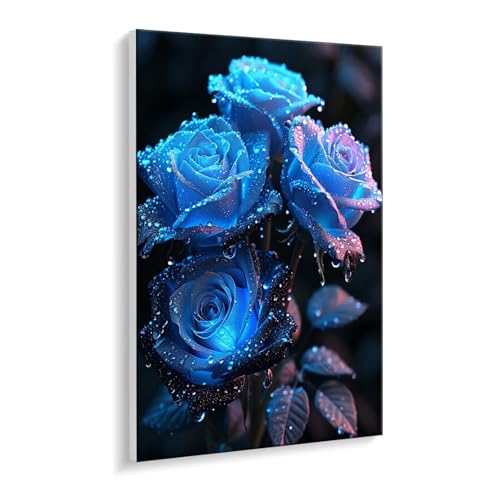 Malen Nach Zahlen Erwachsene, Blaue Rose Bastelset GemäLde,Kreativ Set für Erwachsene Anfänger, DIY GemäLde Kit mit Pinsel und Acrylfarbe Als Geschenk für Wanddeko, Ohne Rahmen 40 x 50 cm u-364 Malen Nach Zahlen Erwachsene, Blaue Rose Bastelset GemäLde,Kreativ Set für Erwachsene Anfänger, DIY GemäLde Kit mit Pinsel und Acrylfarbe Als Geschenk für Wanddeko, Ohne Rahmen 40 x 50 cm u-364 von Guuogxan
