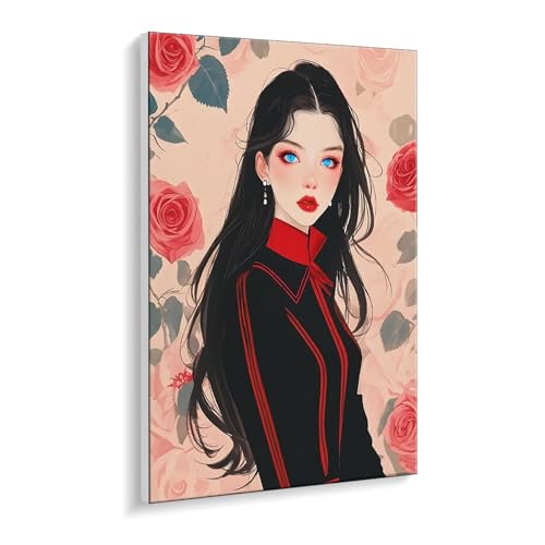 Malen Nach Zahlen Erwachsene, Frau Rose Bastelset GemäLde,Kreativ Set für Erwachsene Anfänger, DIY GemäLde Kit mit Pinsel und Acrylfarbe Als Geschenk für Wanddeko, Ohne Rahmen 40 x 50 cm u-491 Malen Nach Zahlen Erwachsene, Frau Rose Bastelset GemäLde,Kreativ Set für Erwachsene Anfänger, DIY GemäLde Kit mit Pinsel und Acrylfarbe Als Geschenk für Wanddeko, Ohne Rahmen 40 x 50 cm u-491 von Guuogxan
