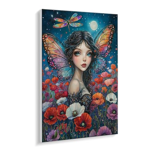 Malen Nach Zahlen Erwachsene, Frauen Dragonfly Bastelset GemäLde,Kreativ Set für Erwachsene Anfänger, DIY GemäLde Kit mit Pinsel und Acrylfarbe Als Geschenk für Wanddeko, Ohne Rahmen 100 x 130 cm u504 Malen Nach Zahlen Erwachsene, Frauen Dragonfly Bastelset GemäLde,Kreativ Set für Erwachsene Anfänger, DIY GemäLde Kit mit Pinsel und Acrylfarbe Als Geschenk für Wanddeko, Ohne Rahmen 100 x 130 cm u504 von Guuogxan