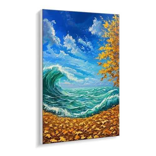 Malen Nach Zahlen Erwachsene, Herbst Meer Bastelset GemäLde,Kreativ Set für Erwachsene Anfänger, DIY GemäLde Kit mit Pinsel und Acrylfarbe Als Geschenk für Wanddeko, Ohne Rahmen 30 x 40 cm u-532 Malen Nach Zahlen Erwachsene, Herbst Meer Bastelset GemäLde,Kreativ Set für Erwachsene Anfänger, DIY GemäLde Kit mit Pinsel und Acrylfarbe Als Geschenk für Wanddeko, Ohne Rahmen 30 x 40 cm u-532 von Guuogxan