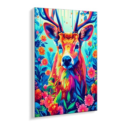 Malen Nach Zahlen Erwachsene, Hirsch Farbe Bastelset GemäLde,Kreativ Set für Erwachsene Anfänger, DIY GemäLde Kit mit Pinsel und Acrylfarbe Als Geschenk für Wanddeko, Ohne Rahmen 30 x 40 cm u-394 Malen Nach Zahlen Erwachsene, Hirsch Farbe Bastelset GemäLde,Kreativ Set für Erwachsene Anfänger, DIY GemäLde Kit mit Pinsel und Acrylfarbe Als Geschenk für Wanddeko, Ohne Rahmen 30 x 40 cm u-394 von Guuogxan