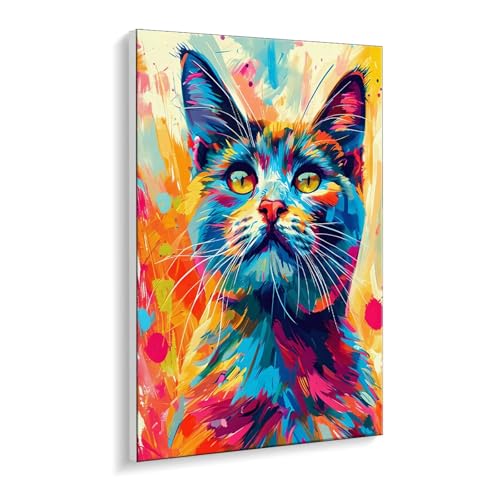Malen Nach Zahlen Erwachsene, Katze Farbe Bastelset GemäLde,Kreativ Set für Erwachsene Anfänger, DIY GemäLde Kit mit Pinsel und Acrylfarbe Als Geschenk für Wanddeko, Ohne Rahmen 100 x 130 cm u-411 Malen Nach Zahlen Erwachsene, Katze Farbe Bastelset GemäLde,Kreativ Set für Erwachsene Anfänger, DIY GemäLde Kit mit Pinsel und Acrylfarbe Als Geschenk für Wanddeko, Ohne Rahmen 100 x 130 cm u-411 von Guuogxan