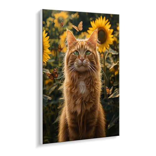 Malen Nach Zahlen Erwachsene, Katze Sonnenblumen Bastelset GemäLde,Kreativ Set für Erwachsene Anfänger, DIY GemäLde Kit mit Pinsel und Acrylfarbe Als Geschenk für Wanddeko, Ohne Rahmen 30 x 40 cm u427 Malen Nach Zahlen Erwachsene, Katze Sonnenblumen Bastelset GemäLde,Kreativ Set für Erwachsene Anfänger, DIY GemäLde Kit mit Pinsel und Acrylfarbe Als Geschenk für Wanddeko, Ohne Rahmen 30 x 40 cm u427 von Guuogxan