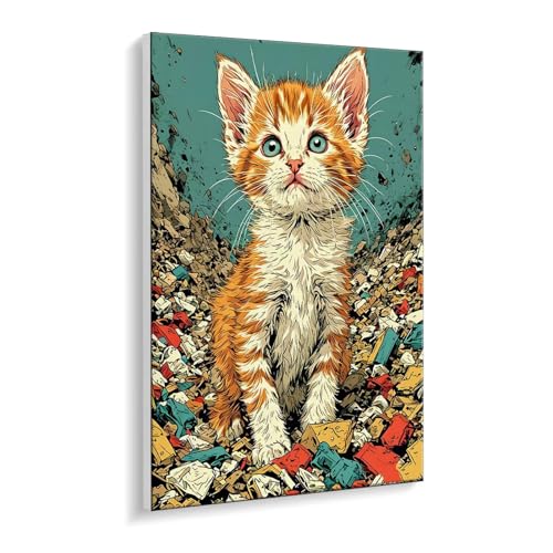 Malen Nach Zahlen Erwachsene, Katzen Bastelset GemäLde,Kreativ Set für Erwachsene Anfänger, DIY GemäLde Kit mit Pinsel und Acrylfarbe Als Geschenk für Wanddeko, Ohne Rahmen 100 x 130 cm u-421 Malen Nach Zahlen Erwachsene, Katzen Bastelset GemäLde,Kreativ Set für Erwachsene Anfänger, DIY GemäLde Kit mit Pinsel und Acrylfarbe Als Geschenk für Wanddeko, Ohne Rahmen 100 x 130 cm u-421 von Guuogxan