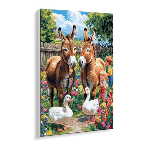 Malen Nach Zahlen Erwachsene, Landtiere Bastelset GemäLde,Kreativ Set für Erwachsene Anfänger, DIY GemäLde Kit mit Pinsel und Acrylfarbe Als Geschenk für Wanddeko, Ohne Rahmen 60 x 80 cm u-479 Malen Nach Zahlen Erwachsene, Landtiere Bastelset GemäLde,Kreativ Set für Erwachsene Anfänger, DIY GemäLde Kit mit Pinsel und Acrylfarbe Als Geschenk für Wanddeko, Ohne Rahmen 60 x 80 cm u-479 von Guuogxan