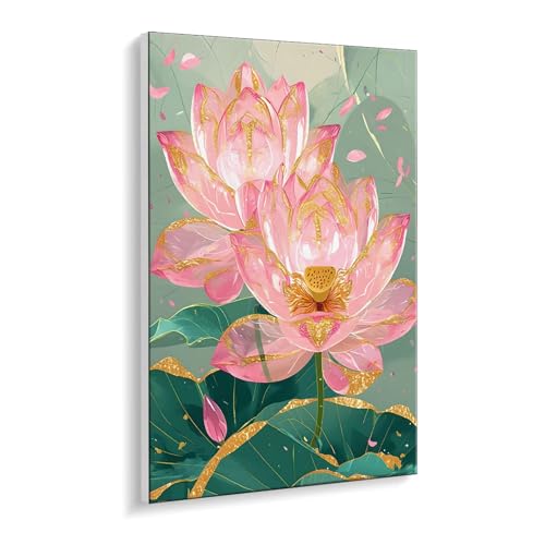 Malen Nach Zahlen Erwachsene, Lotus Blumen Bastelset GemäLde,Kreativ Set für Erwachsene Anfänger, DIY GemäLde Kit mit Pinsel und Acrylfarbe Als Geschenk für Wanddeko, Ohne Rahmen 80 x 110 cm u-383 Malen Nach Zahlen Erwachsene, Lotus Blumen Bastelset GemäLde,Kreativ Set für Erwachsene Anfänger, DIY GemäLde Kit mit Pinsel und Acrylfarbe Als Geschenk für Wanddeko, Ohne Rahmen 80 x 110 cm u-383 von Guuogxan