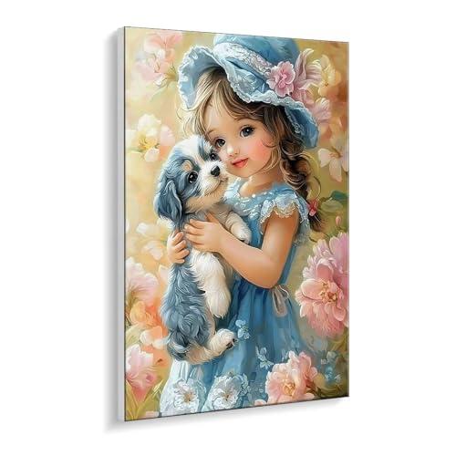 Malen Nach Zahlen Erwachsene, Mädchen Hund Bastelset GemäLde,Kreativ Set für Erwachsene Anfänger, DIY GemäLde Kit mit Pinsel und Acrylfarbe Als Geschenk für Wanddeko, Ohne Rahmen 80 x 110 cm u-481 Malen Nach Zahlen Erwachsene, Mädchen Hund Bastelset GemäLde,Kreativ Set für Erwachsene Anfänger, DIY GemäLde Kit mit Pinsel und Acrylfarbe Als Geschenk für Wanddeko, Ohne Rahmen 80 x 110 cm u-481 von Guuogxan