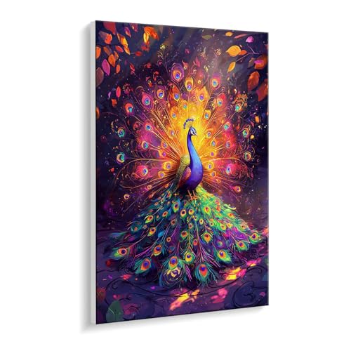 Malen Nach Zahlen Erwachsene, Pfau Aussicht Bastelset GemäLde,Kreativ Set für Erwachsene Anfänger, DIY GemäLde Kit mit Pinsel und Acrylfarbe Als Geschenk für Wanddeko, Ohne Rahmen 80 x 110 cm u-355 Malen Nach Zahlen Erwachsene, Pfau Aussicht Bastelset GemäLde,Kreativ Set für Erwachsene Anfänger, DIY GemäLde Kit mit Pinsel und Acrylfarbe Als Geschenk für Wanddeko, Ohne Rahmen 80 x 110 cm u-355 von Guuogxan