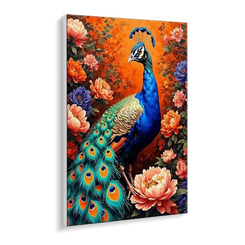 Malen Nach Zahlen Erwachsene, Pfau Blumen Bastelset GemäLde,Kreativ Set für Erwachsene Anfänger, DIY GemäLde Kit mit Pinsel und Acrylfarbe Als Geschenk für Wanddeko, Ohne Rahmen 30 x 40 cm u-356 Malen Nach Zahlen Erwachsene, Pfau Blumen Bastelset GemäLde,Kreativ Set für Erwachsene Anfänger, DIY GemäLde Kit mit Pinsel und Acrylfarbe Als Geschenk für Wanddeko, Ohne Rahmen 30 x 40 cm u-356 von Guuogxan