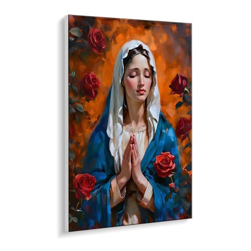 Malen Nach Zahlen Erwachsene, Rose Jungfrau Bastelset GemäLde,Kreativ Set für Erwachsene Anfänger, DIY GemäLde Kit mit Pinsel und Acrylfarbe Als Geschenk für Wanddeko, Ohne Rahmen 40 x 50 cm u-440 von Guuogxan