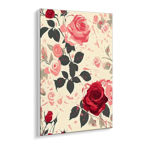 Malen Nach Zahlen Erwachsene, Rose Pflanzen Bastelset GemäLde,Kreativ Set für Erwachsene Anfänger, DIY GemäLde Kit mit Pinsel und Acrylfarbe Als Geschenk für Wanddeko, Ohne Rahmen 40 x 50 cm u-435 Malen Nach Zahlen Erwachsene, Rose Pflanzen Bastelset GemäLde,Kreativ Set für Erwachsene Anfänger, DIY GemäLde Kit mit Pinsel und Acrylfarbe Als Geschenk für Wanddeko, Ohne Rahmen 40 x 50 cm u-435 von Guuogxan