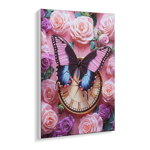 Malen Nach Zahlen Erwachsene, Rose Schmetterling Bastelset GemäLde,Kreativ Set für Erwachsene Anfänger, DIY GemäLde Kit mit Pinsel und Acrylfarbe Als Geschenk für Wanddeko, Ohne Rahmen 30 x 40 cm u437 Malen Nach Zahlen Erwachsene, Rose Schmetterling Bastelset GemäLde,Kreativ Set für Erwachsene Anfänger, DIY GemäLde Kit mit Pinsel und Acrylfarbe Als Geschenk für Wanddeko, Ohne Rahmen 30 x 40 cm u437 von Guuogxan