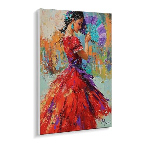 Malen Nach Zahlen Erwachsene, Schöne Frauen Bastelset GemäLde,Kreativ Set für Erwachsene Anfänger, DIY GemäLde Kit mit Pinsel und Acrylfarbe Als Geschenk für Wanddeko, Ohne Rahmen 30 x 40 cm u-447 von Guuogxan