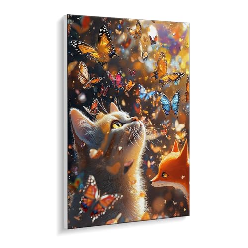 Malen Nach Zahlen Erwachsene, Schöne Katze Bastelset GemäLde,Kreativ Set für Erwachsene Anfänger, DIY GemäLde Kit mit Pinsel und Acrylfarbe Als Geschenk für Wanddeko, Ohne Rahmen 30 x 40 cm u-351 Malen Nach Zahlen Erwachsene, Schöne Katze Bastelset GemäLde,Kreativ Set für Erwachsene Anfänger, DIY GemäLde Kit mit Pinsel und Acrylfarbe Als Geschenk für Wanddeko, Ohne Rahmen 30 x 40 cm u-351 von Guuogxan