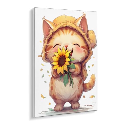 Malen Nach Zahlen Erwachsene, Schöne Katze Bastelset GemäLde,Kreativ Set für Erwachsene Anfänger, DIY GemäLde Kit mit Pinsel und Acrylfarbe Als Geschenk für Wanddeko, Ohne Rahmen 80 x 110 cm u-346 Malen Nach Zahlen Erwachsene, Schöne Katze Bastelset GemäLde,Kreativ Set für Erwachsene Anfänger, DIY GemäLde Kit mit Pinsel und Acrylfarbe Als Geschenk für Wanddeko, Ohne Rahmen 80 x 110 cm u-346 von Guuogxan
