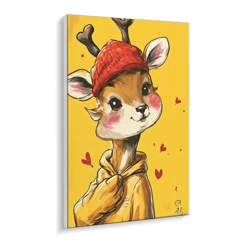 Malen Nach Zahlen Erwachsene, Süß Hirsch Bastelset GemäLde,Kreativ Set für Erwachsene Anfänger, DIY GemäLde Kit mit Pinsel und Acrylfarbe Als Geschenk für Wanddeko, Ohne Rahmen 40 x 50 cm u-343 Malen Nach Zahlen Erwachsene, Süß Hirsch Bastelset GemäLde,Kreativ Set für Erwachsene Anfänger, DIY GemäLde Kit mit Pinsel und Acrylfarbe Als Geschenk für Wanddeko, Ohne Rahmen 40 x 50 cm u-343 von Guuogxan