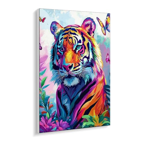 Malen Nach Zahlen Erwachsene, Tiger Schmetterling Bastelset GemäLde,Kreativ Set für Erwachsene Anfänger, DIY GemäLde Kit mit Pinsel und Acrylfarbe Als für Wanddeko, Ohne Rahmen 100 x 130 cm u-379 Malen Nach Zahlen Erwachsene, Tiger Schmetterling Bastelset GemäLde,Kreativ Set für Erwachsene Anfänger, DIY GemäLde Kit mit Pinsel und Acrylfarbe Als für Wanddeko, Ohne Rahmen 100 x 130 cm u-379 von Guuogxan