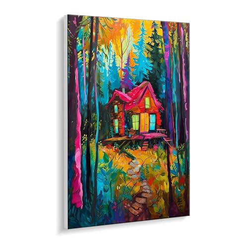 Malen Nach Zahlen Erwachsene, Wald Häuser Bastelset GemäLde,Kreativ Set für Erwachsene Anfänger, DIY GemäLde Kit mit Pinsel und Acrylfarbe Als Geschenk für Wanddeko, Ohne Rahmen 100 x 130 cm u-555 Malen Nach Zahlen Erwachsene, Wald Häuser Bastelset GemäLde,Kreativ Set für Erwachsene Anfänger, DIY GemäLde Kit mit Pinsel und Acrylfarbe Als Geschenk für Wanddeko, Ohne Rahmen 100 x 130 cm u-555 von Guuogxan